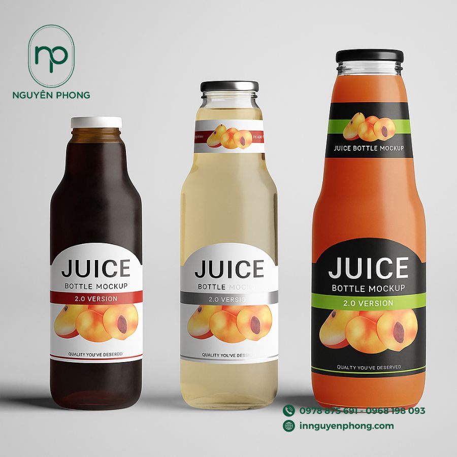 In Tem Dán Cổ Chai Lọ Giá Rẻ